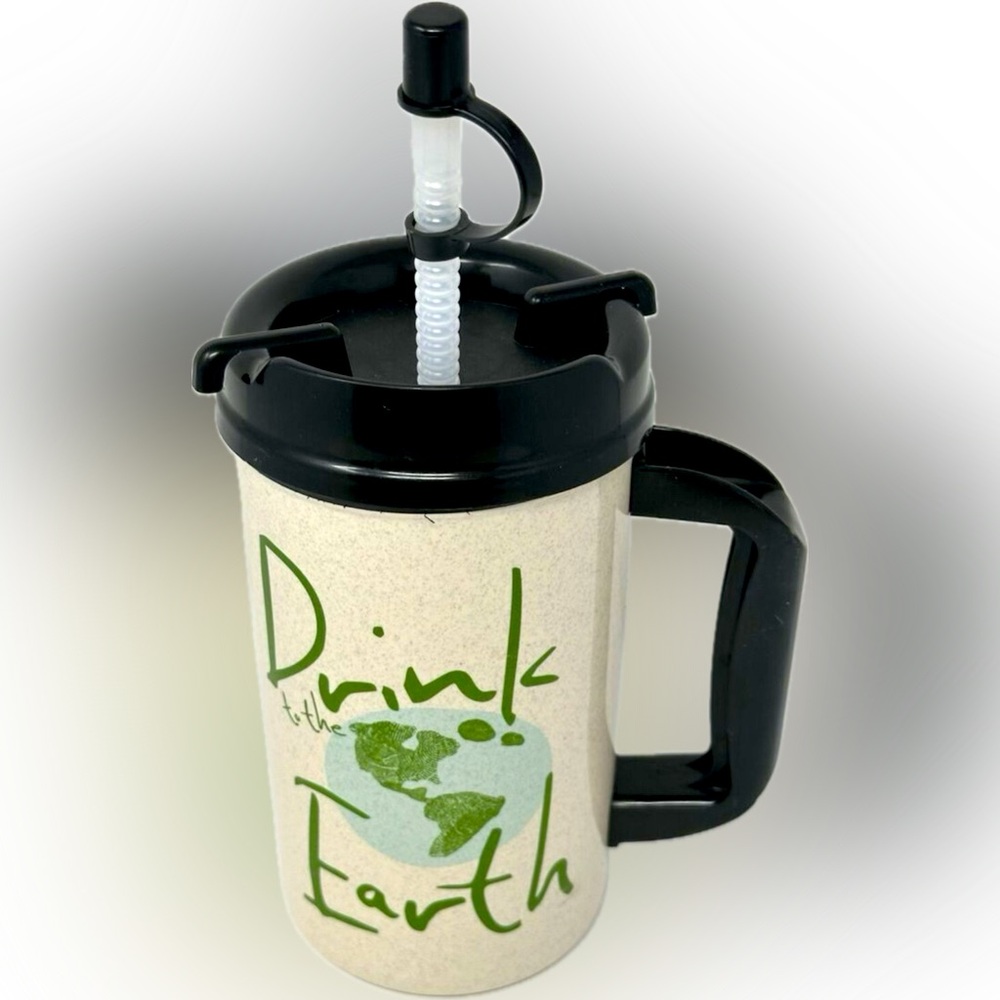 VTG EARTH DAY THERMAL DRINK MUG WATER BOTTLE 32OZ CONOCO WHIRLEY EMPLOYEE GIFT